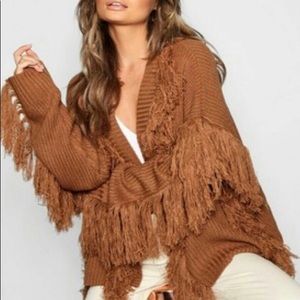 Layered Fringe Cardigan